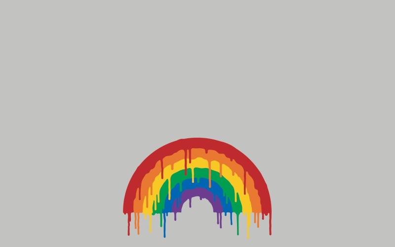 minimalism, geometric shape, 1080P, sky, design, nature, copy space, multi colored, low angle view, shape, architecture, rainbow, indoors, red, no people