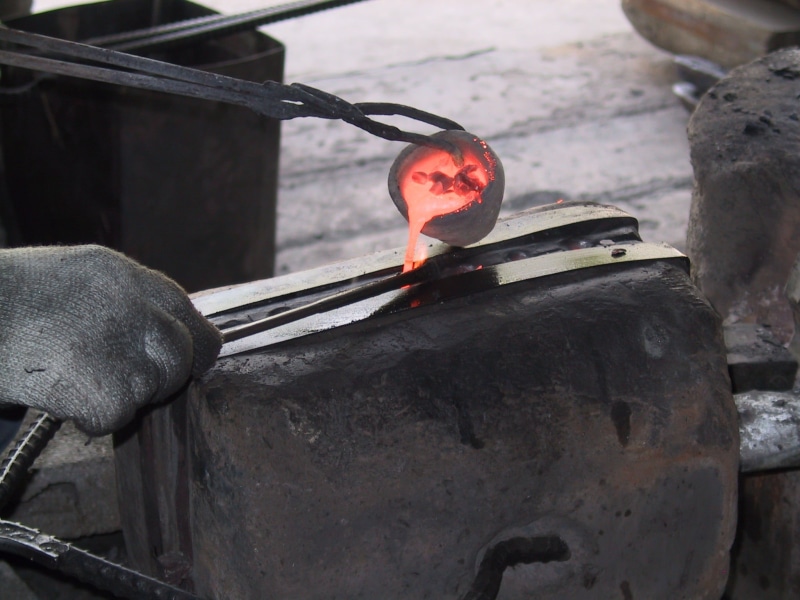 industry, fire - natural phenomenon, close-up, forge, mold, solid, melting, smith, heat - temperature, occupation, coal, day, red, metal industry, craftsperson