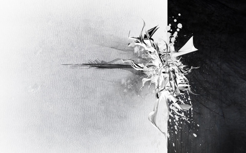 vs, cant think of a fourth, abstract, silver, 1080P, white, black, painting, 3d and abstract