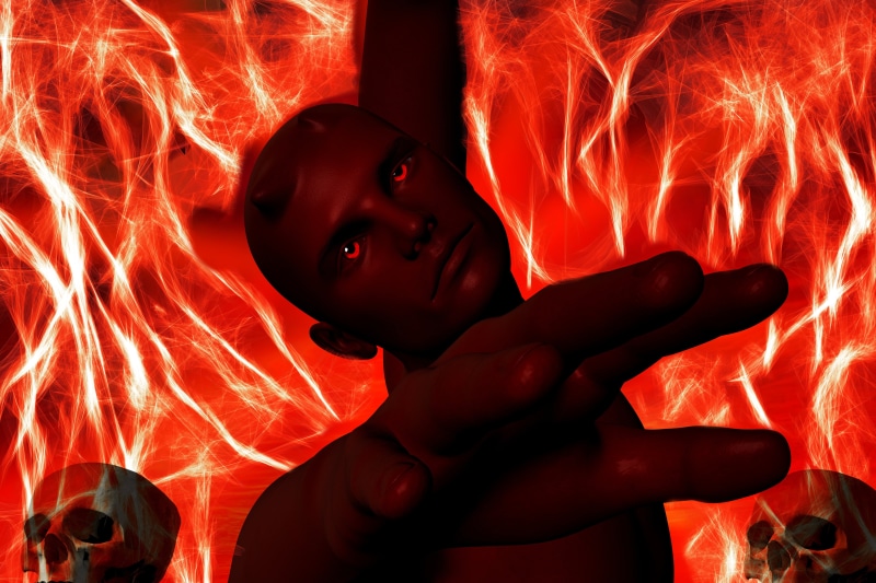 fire - Natural Phenomenon, human body part, glowing, waist up, heat, night, indoors, purgatory, mysticism, real people, daemon, fantasy, men, sign, hot