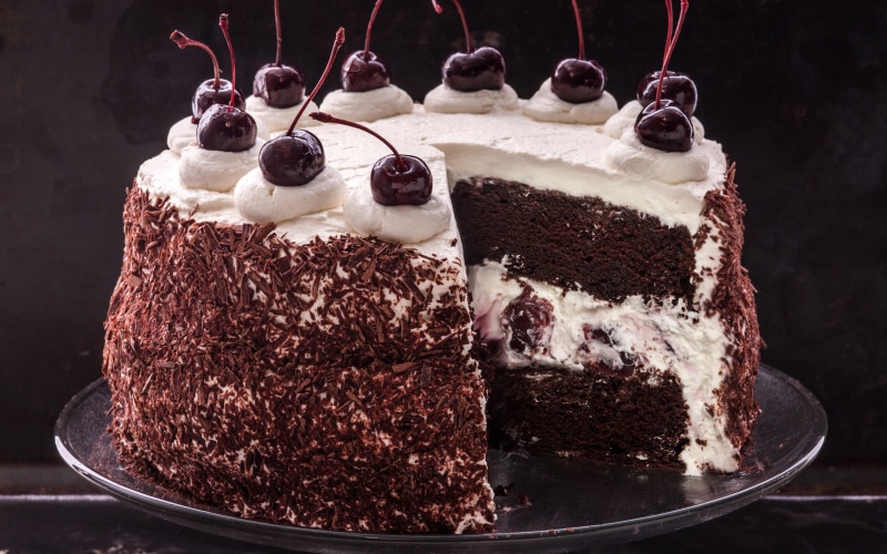 2K, Cake, Forest, Black, Cherries, Chocolate