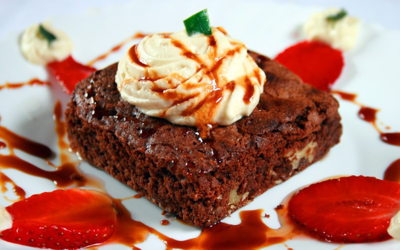 Dessert, Cream, Strawberry, Cake, Chocolate, 2K