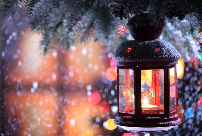 candle, winter, 5K, torch, christmas, branch, christmas tree, snow, tree, snowflakes