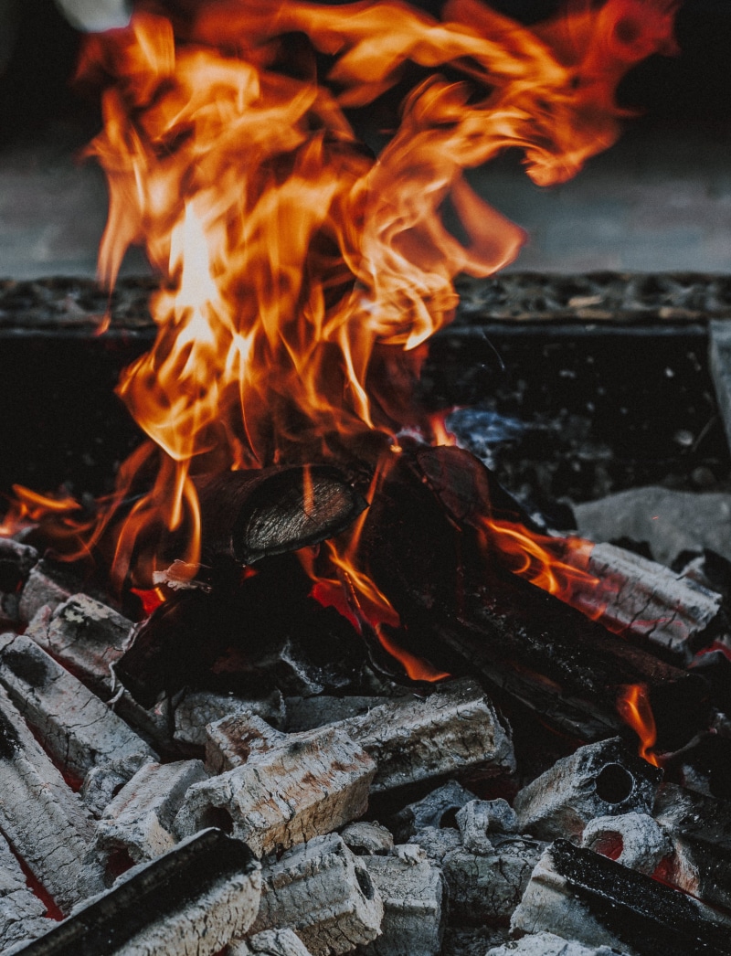 fire pit, heat - temperature, coal, charcoal, orange color, chimney, nature, flame, industry, hot, electricity, 2K, motion, barbecue, environment, burning