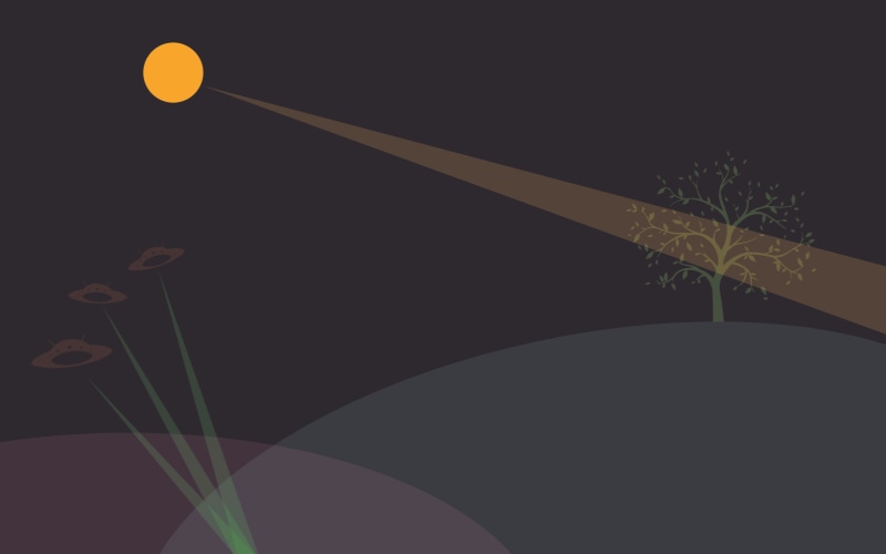 simple background, 2K, UFO, minimalism, simple