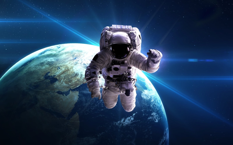 sky, technology, digital composite, space, nature, futuristic, astronomy, sea, astronaut, security, one person, astronaut 4k free hd, exploration