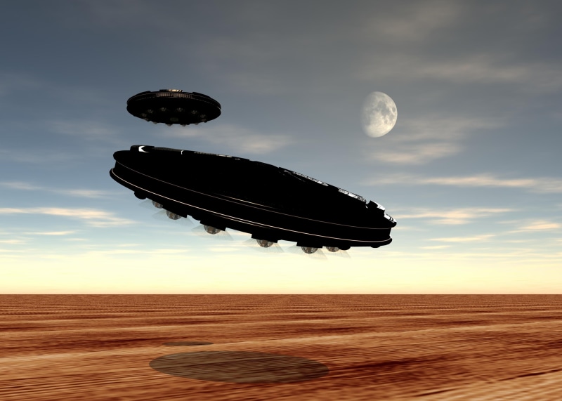non-urban scene, foreign aircraft, ufo, arid climate, climate, unidentified flying object, desert, astronomy, full moon, mode of transportation, visitors