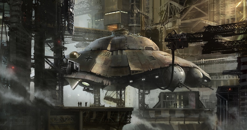 science fiction, 2K, flying saucers, UFO