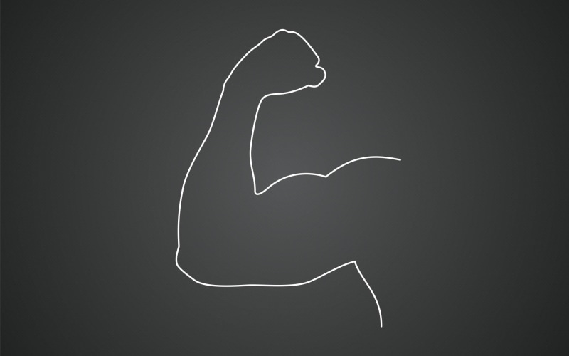 2K, strength, biceps, muscle, minimalism