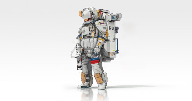 Lars Sowig, Soldier, by Lars Sowig, Space Breaker, Art, Military, Space, Spaceman, 1080P, Equipment, Russia, Minimalism, Futuristic, Science Fiction, Astronaut