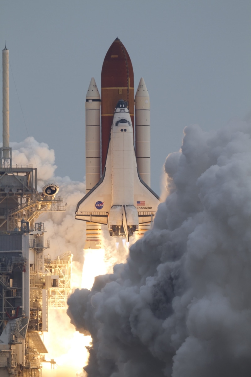 sky, rocket boosters, launch pad, air pollution, launch, usa, smoke - physical structure, mission, factory, building exterior, cape canaveral, liftoff