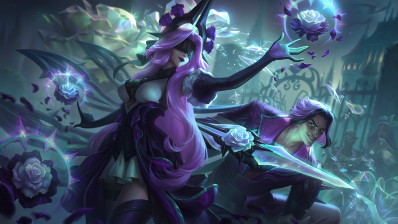 Talon (League of Legends), Withered Rose, Syndra, 4K, Talon, League of Legends, Syndra (League of Legends)