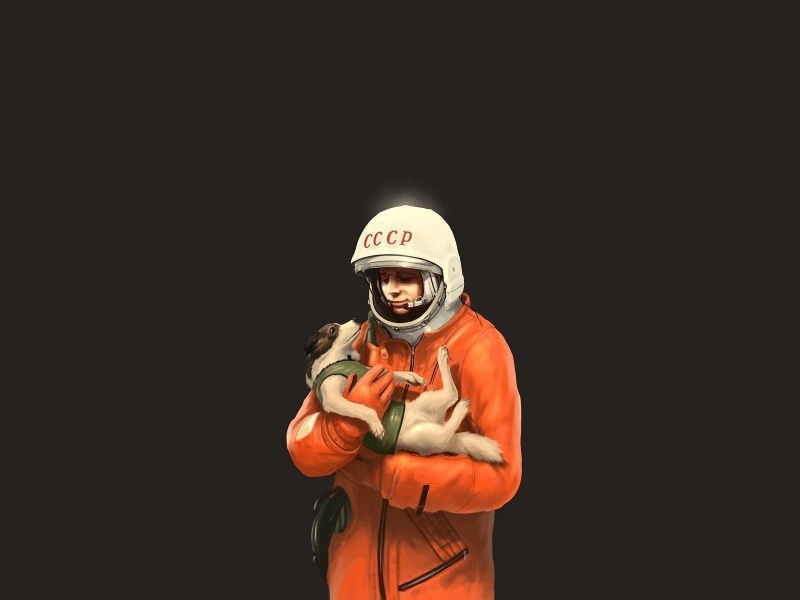 astronaut, USSR, Yuri Gagarin, 720P