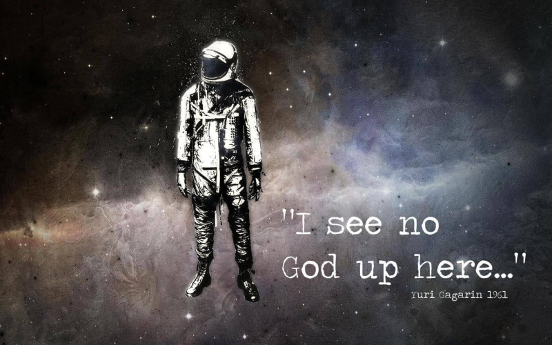 Yuri Gagarin, 720P, astronaut, space, God