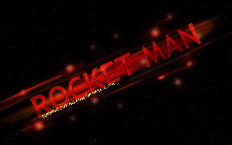 man, rocket, space, fuse, 1080P, burning, 3d and abstract, lyrics, text, alone, motion