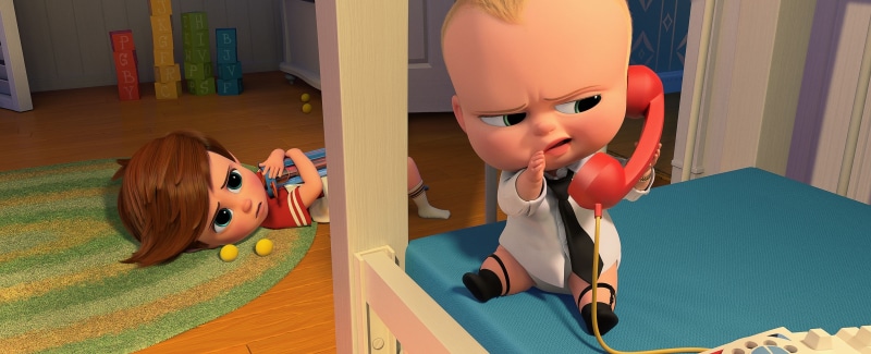 The Boss Baby, 4K, kawaii, film animation, sugoi, phone, carpet, 20th Century Fox, evil, blond, baby, cute, Boss Baby, bedroom, adventure, walpaper, DreamWorks Animation