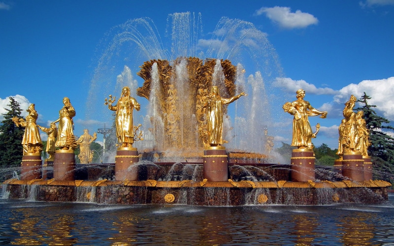 peoples, fontana, moscow, ate, people, 2K, friendship, fountain, stvo, ussr, pri
