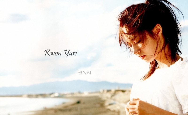 land, yuri, leisure activity, sky, lifestyles, beach, focus on foreground, Girls Generation, real people, casual clothing, nature, SNSD, text, wind, hair