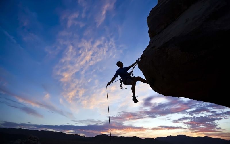 courage, Climbing, climb, 1080P, mountain, Black, challenge, Cliff, silhouette