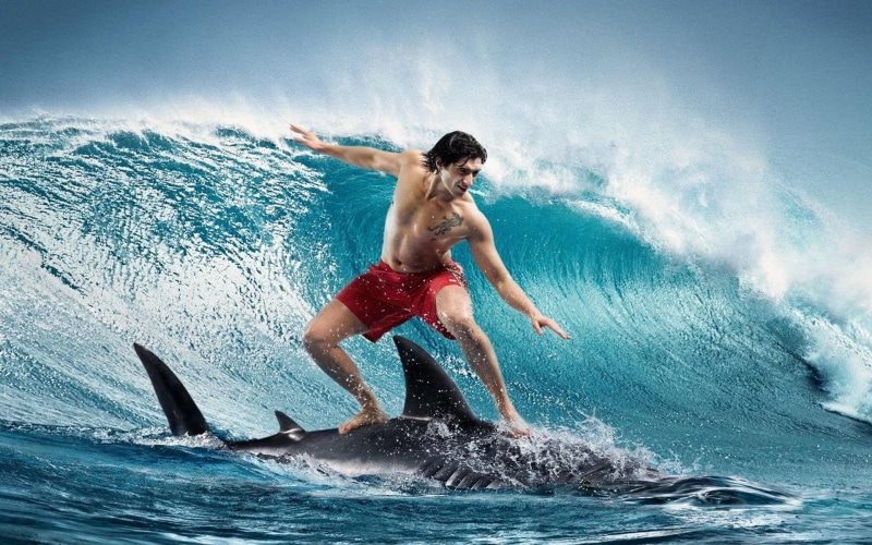 red, shorts, 3d and abstract, courage, surfing, s, sports, oceans, fantasy, 1080P, abstract, men