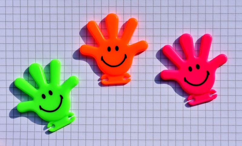 toy, funny, choice, emotions, 4K, cheerful, still life, hand, no people, animal themes, all, faces, group of objects, smile, directly above, indoors, cute