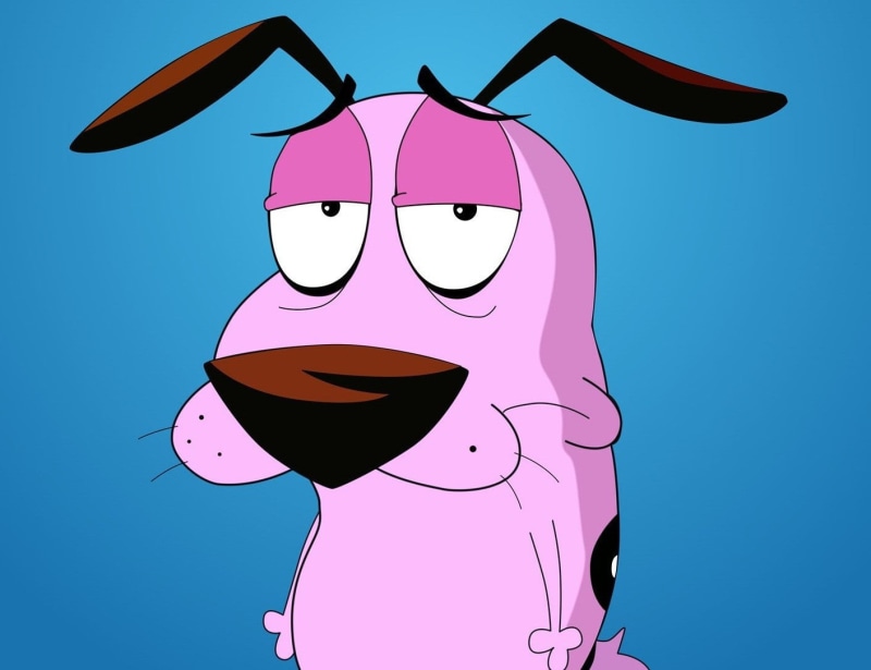 mask - disguise, lifestyles, representation, emotion, standing, glasses, portrait, adult, blue, one person, leisure activity, disguise, courage the cowardly dog dog animals tv