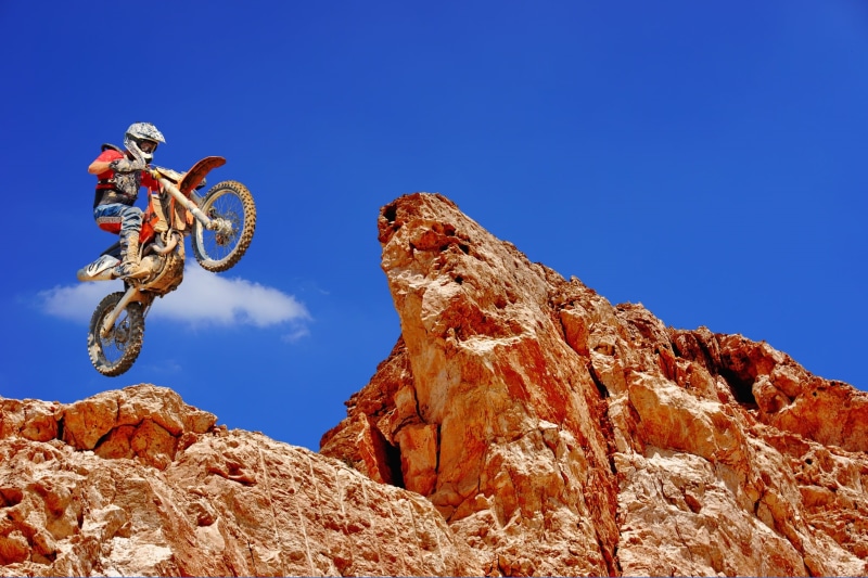 mountain peak, bike, motorsport, motorcycle, adventure, extreme sports, 1080P, panorama, racing, communication, mid-air, warning sign, person, risk, people