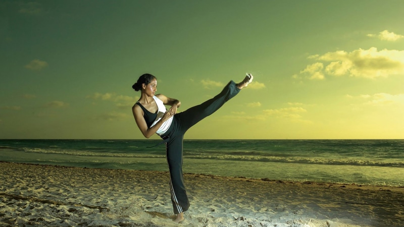 body, beach, active, sky, land, fun, adult, water, lifestyles, people, real people, silhouette, joy, nature, human, summer, cloud, full length, exercising