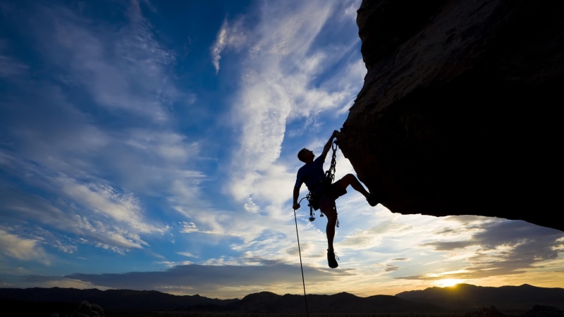 rock, climbing, 4K, climb, sunset, summer, sport