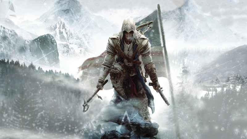 day, 720P, nature, scenics - nature, Assassins Creed III, men, digital composite, American Revolution, water, lifestyles, real people, s, creed