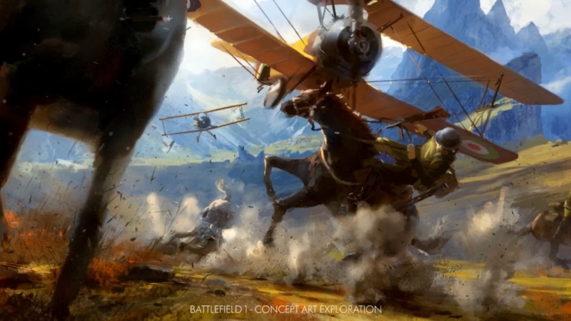  concept art, plane, real people, propeller, helicopter, air vehicle, video games, yellow, war, mode of transportation, brown, horse, airplane