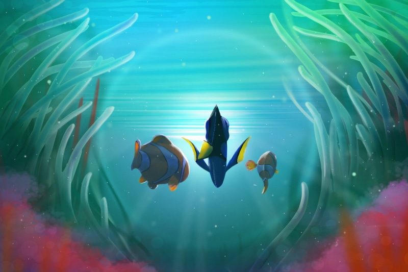 animals in the wild, water, animal wildlife, sea, animal themes, outdoors, marine, sea life, nature, no people, Marlin (Finding Nemo), turquoise colored