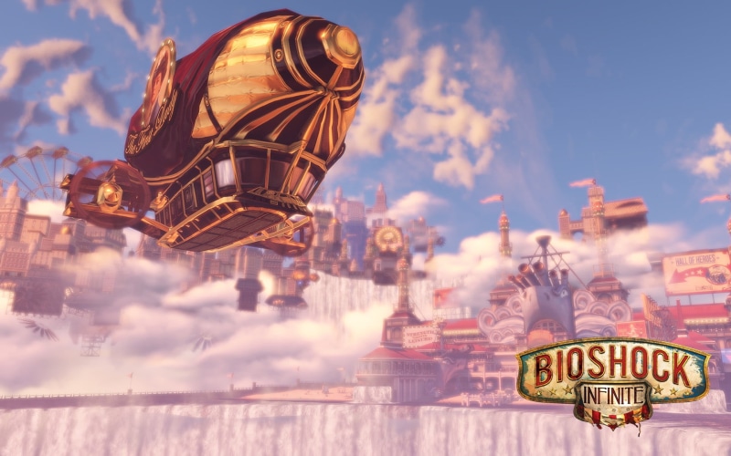  text, amusement park ride, amusement park, outdoors, day, arts culture and entertainment, cloud - sky, BioShock, leisure activity, communication