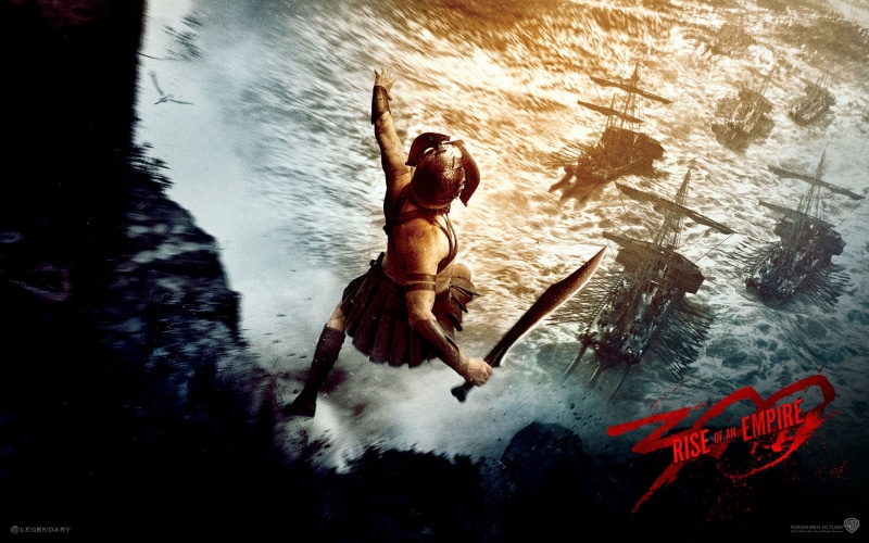 movies, shirtless, outdoors, diving into water, underwater, nature, 1080P, real people, swimming, full length, one person, men, women, 300: Rise of an Empire