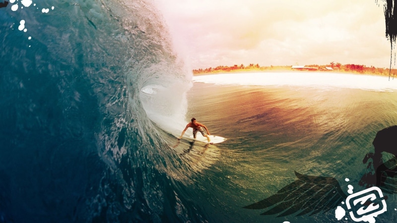 hd, surfing, surfboard, surfer, sports, 1080P, white