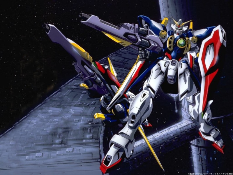 indoors, 480P, adventure, sport, competition, bicycle, stationary, still life, metal, air vehicle, Mobile Suit Gundam Wing, transportation, day, mode of transportation