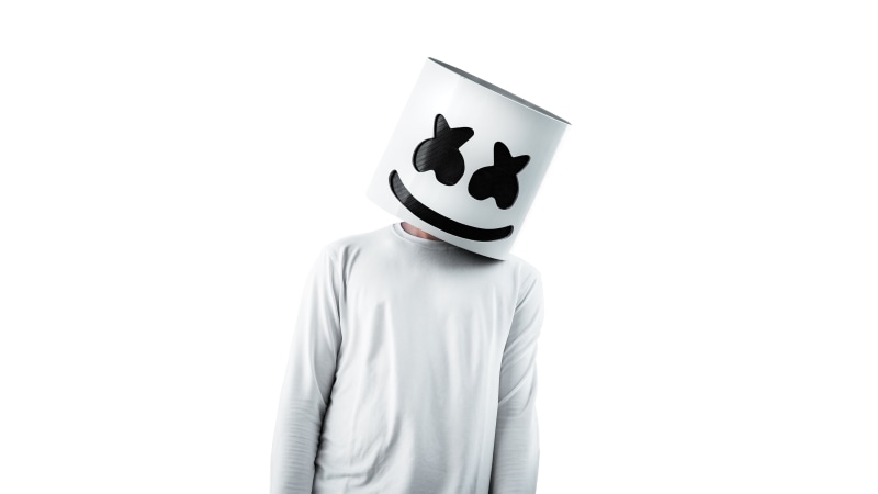 marshmallow, people, DJ, Marshmello, mask, 2K