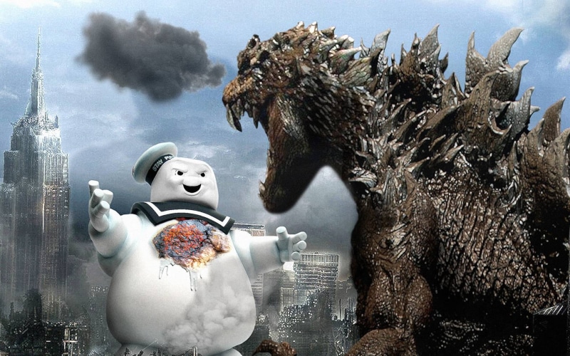 statue, male likeness, pillsbury, creativity, spirituality, sculpture, representation, water, day, art and craft, architecture, Godzilla, belief