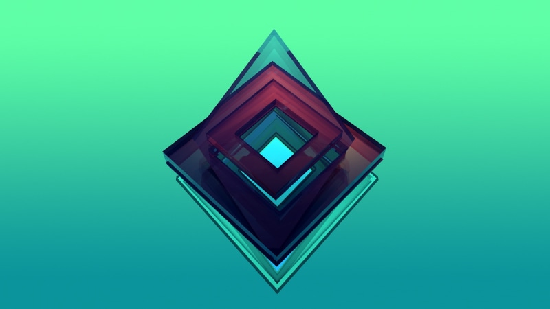 2K, Facets, digital art, Justin Maller