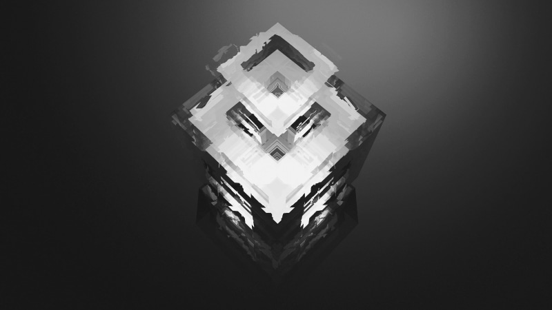 edited, indoors, monochrome, still life, studio shot, Facets, art and craft, illuminated, reflection, high angle view, built structure, single object, copy space