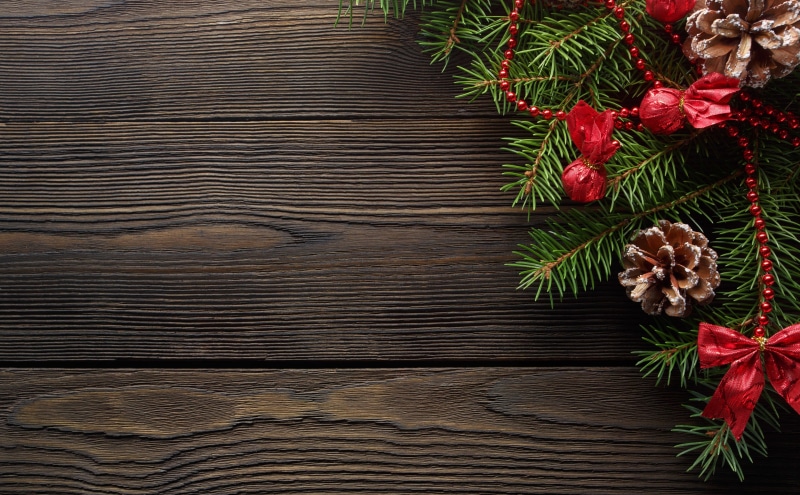 Christmas, dark, tree, Vintage, Holiday, Santa, Card, Branch, no people, christmas decoration, table, backgrounds, Ribbon, christmas tree, themed, fir tree
