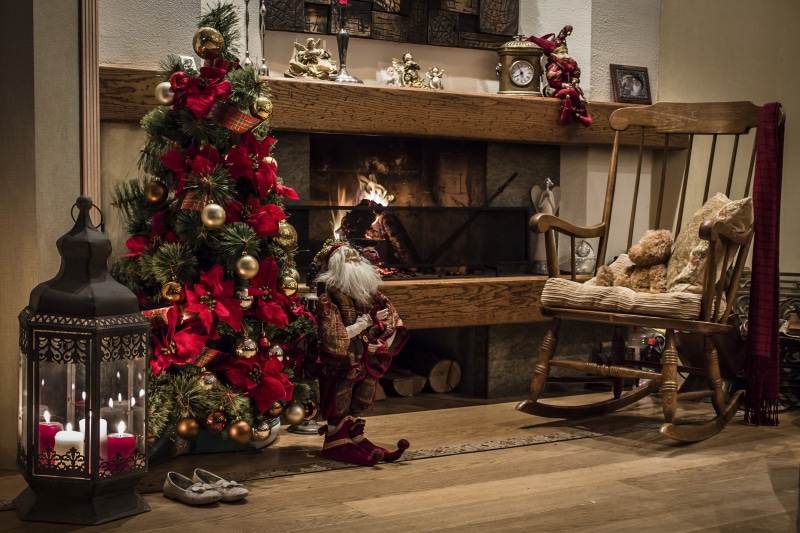 celebration, one Person, red, Christmas, living Room, christmas Present, santa Claus, comfortable, chair, lifestyles, adult, girls, caucasian Ethnicity