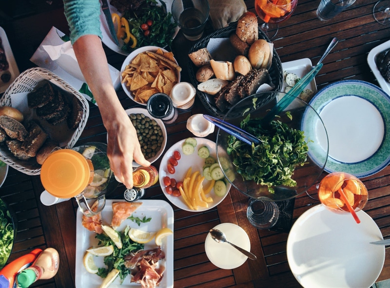high angle view, healthy eating, vegetable, food and drink, refreshment, breakfast, meal, 2K, wellbeing, food, ready-to-eat, Eating, drink, real people