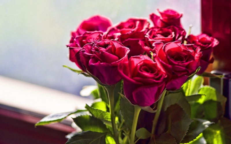 bouquet, roses, 1080P, day, valentine 039 s