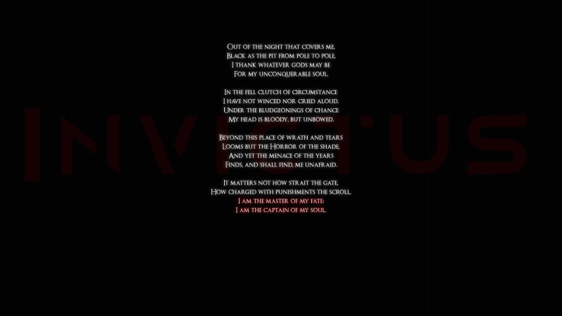 text, invictus, 1080P, poems, black, words, quotes, statement