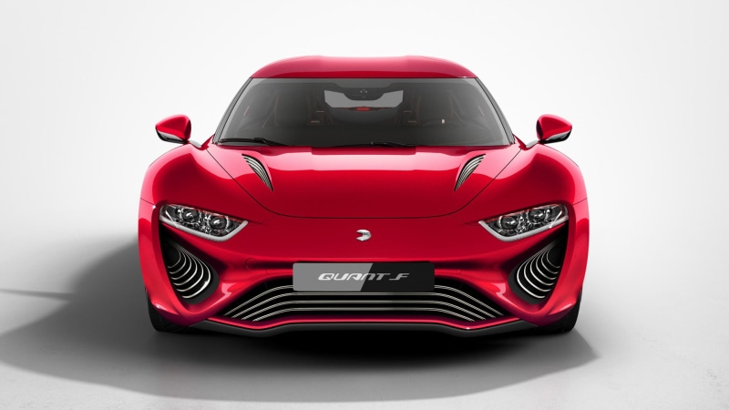 nanoflowcell quant f, quart, front view, f, front, car, 1080P, nanoflowcell, quant, red, red car, view