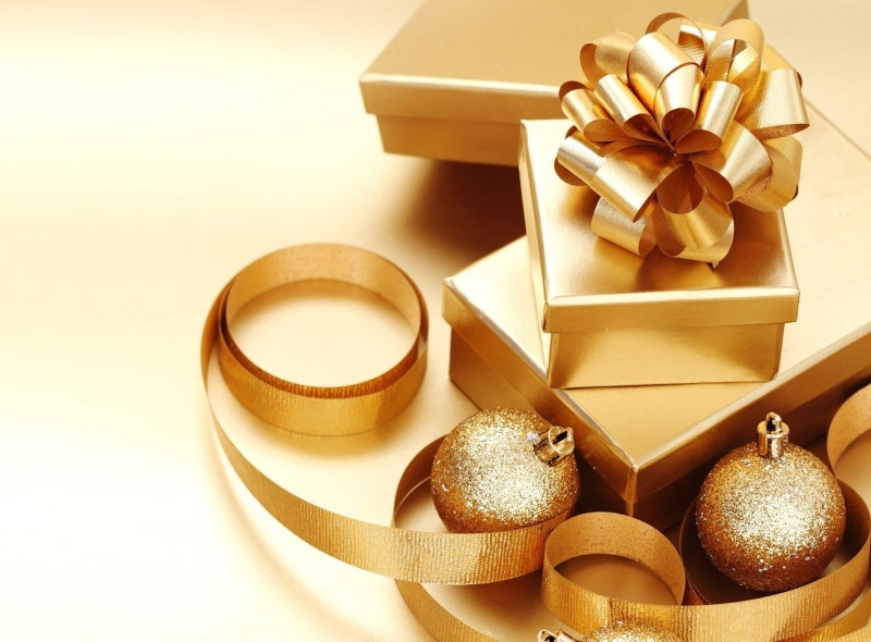 luxury, ribbon, container, christmas, backgrounds, copy Space, tied Bow, decor, bow, christmas decorations, birthday, package, box - Container, christmas Decoration