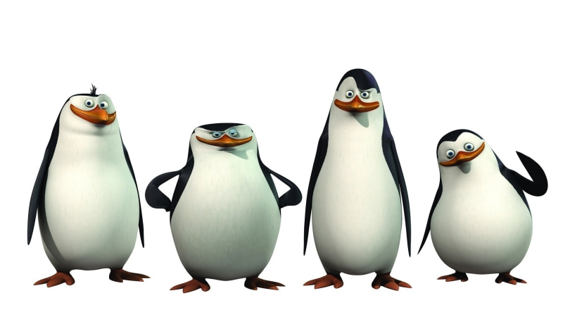 movies, art and craft, multi colored, animal themes, vertebrate, animated movies, group of animals, variation, animal, nature, animals, still life, penguin