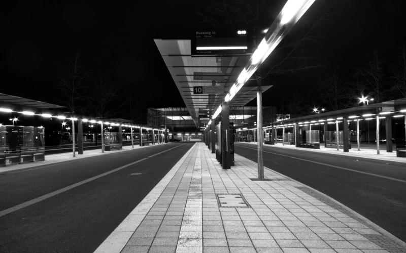 downtown District, night, mode of transportation, railroad station, highway, car, city, city Life, diminishing perspective, road, architecture, urban Scene
