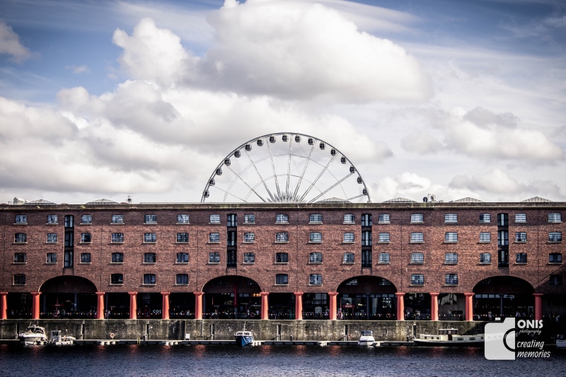 cityscape, ferris wheel, river, no people, amusement park, building exterior, water, built structure, nautical vessel, 5K, waterfront, cloud - sky, amusement park ride